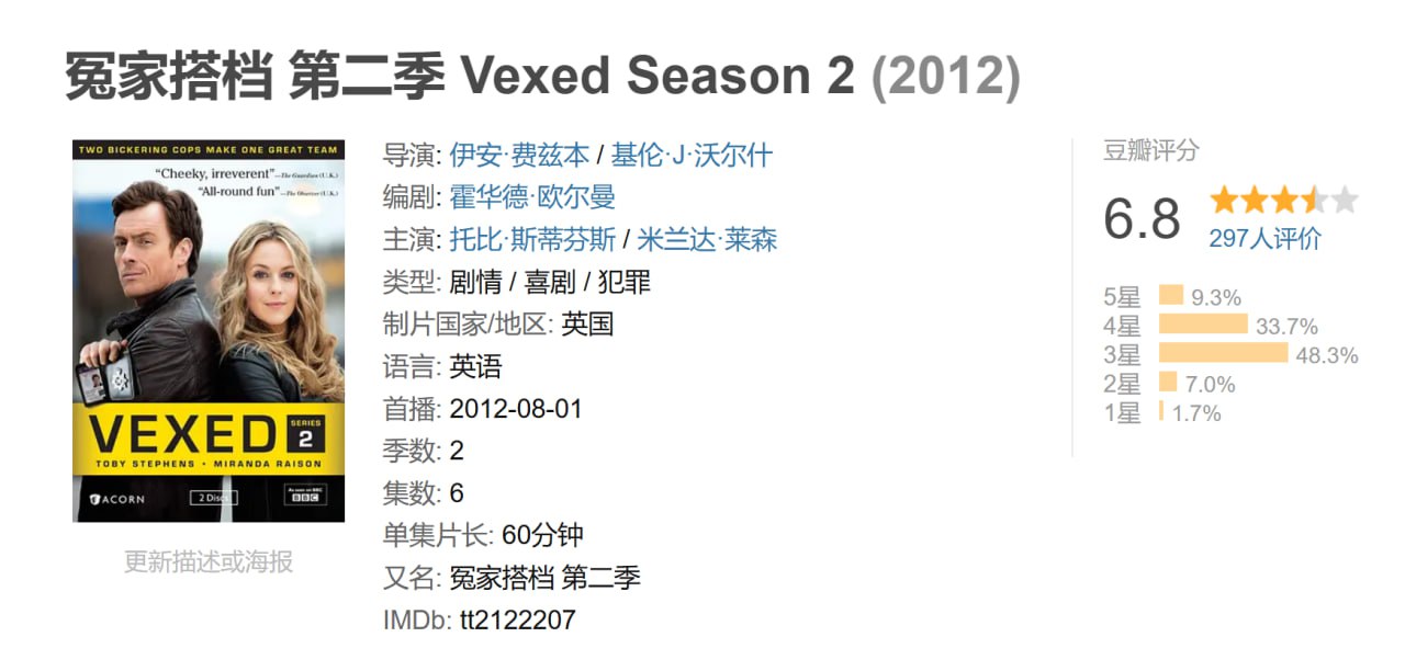 冤家搭档 全两季 英语中字